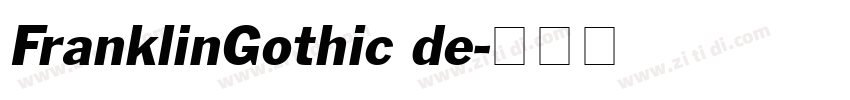 FranklinGothic de字体转换